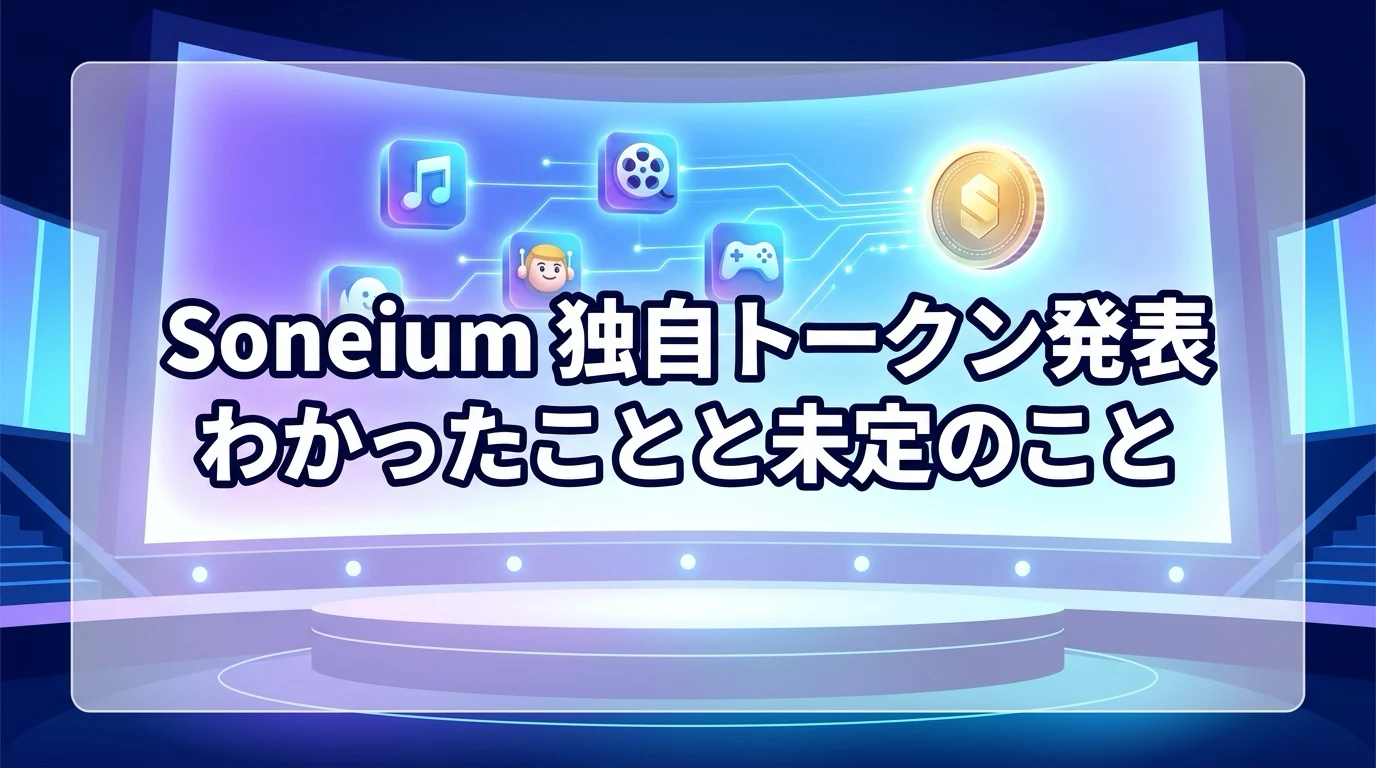 Soneium(ソニューム)が独自トークン発行を発表|わかったこと・未定のこと・偽エアドロップに注意