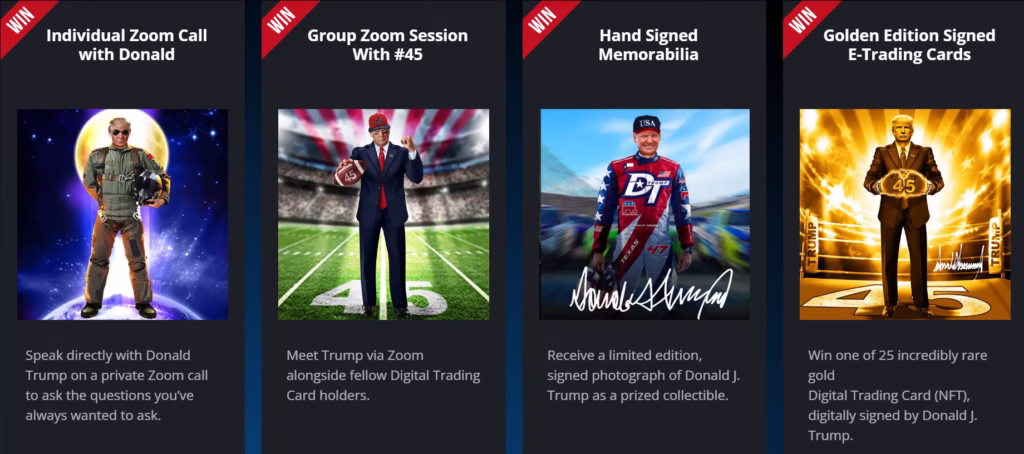 トランプ氏のイメージ NFTコレクターカード 🌈 3 2022 12 19 13h00 08