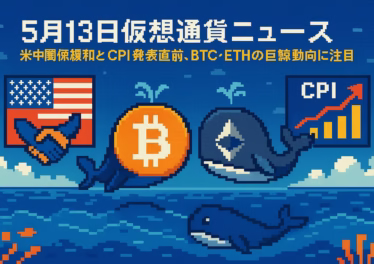 5月13日仮想通貨ニュース:米中関係緩和とCPI発表直前、BTC・ETHの巨鯨動向に注目 12 a45bb9f7 40b3 4f00 994a 1fc6ad6ebf84
