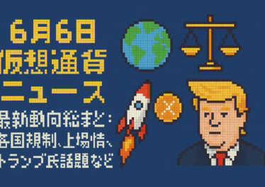 【6月6日仮想通貨ニュース】最新動向総まとめ:各国規制、上場情報、トランプ氏話題など 9 6412400a 90ac 4f46 b4a9 ce6c5a3a3091