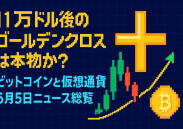 11万ドル後のゴールデンクロスは本物か?ビットコインと仮想通貨6月5日ニュース総覧 13 996ea917 2f82 4ff3 b20c 9ce763788e86
