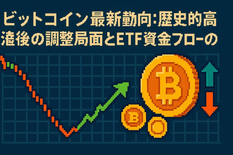 ビットコイン最新動向:歴史的高値後の調整局面とETF資金フローの変化 9 d93c5c79 e55c 4f76 9329 dde3c0f7e85a