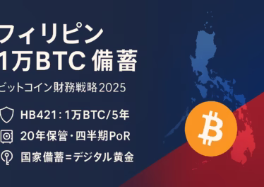 フィリピンが1万BTC法案、香港企業が4,250BTC取得契約。AmdaxはBTC供給1%目標、Strategyは62.9万BTC保有（2025/8/23 JST）。