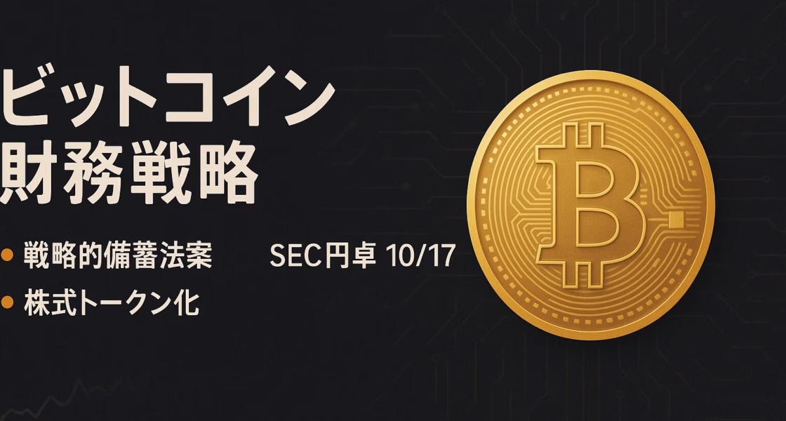 2025-09-09 JST時点、米BITCOIN法案は最大100万BTCを段階取得、@Nasdaqは株式トークン化申請。Metaplanetは20,136BTCを保有。