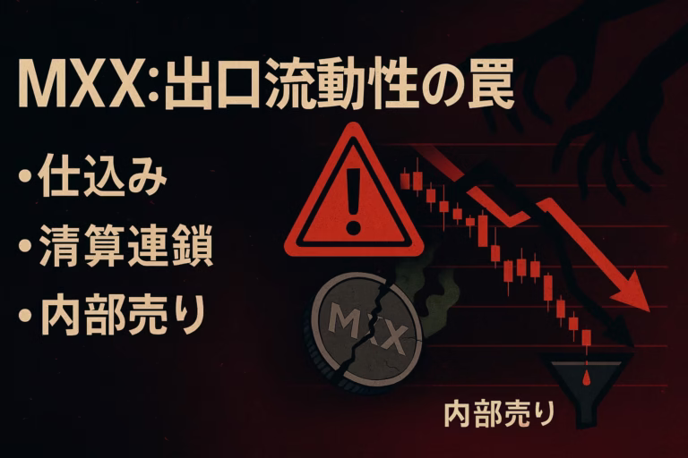 MYXは7日で+1400%高騰し、9/10前後に18ドル台を記録。8/6の3,900万枚アンロックと売却で当日に最大58%下落が確認された（JST）。