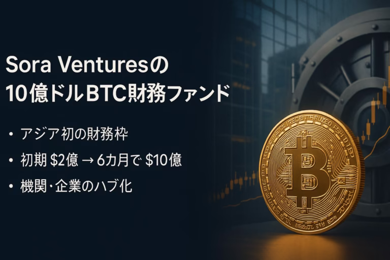 Sora Venturesが10億ドルBTC財務ファンドを設立（初期2億ドル確保）。パラグアイは水力3.7万GWh活用で準備金化を協議。世界BTC普及率は約3％（2025/9/5 JST）。