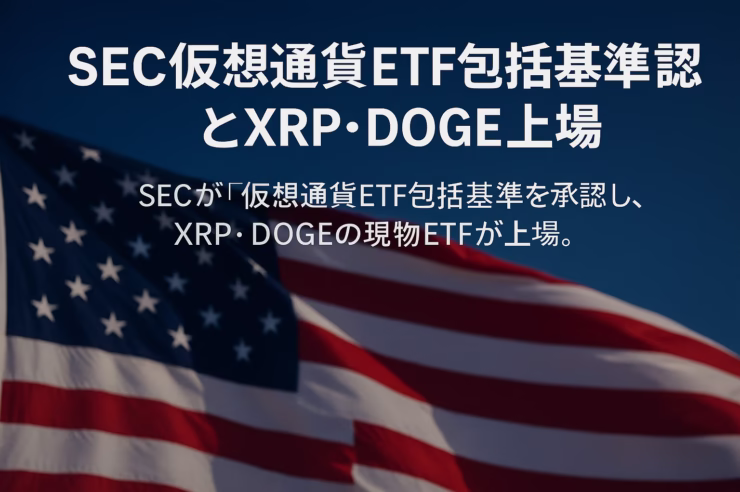 2025-09-19 JST時点。SECが包括基準を承認しXRP/DOGE現物ETFが上場。XRPRは90分で約2,400万〜3,700万ドル、S&P500は6,631.96。重要点は創造・償還と流動性、ヘッジ手段拡充の3点。