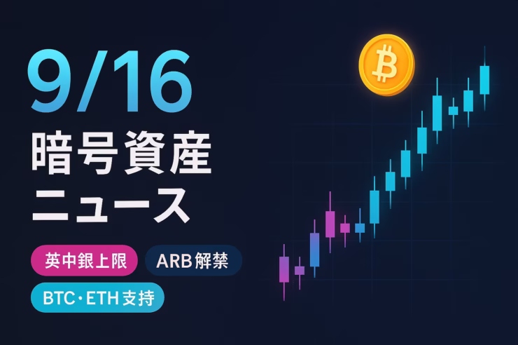 英中銀は個人のステーブルコイン保有に暫定上限案。業界は実務負担を懸念。今夜22:00（JST）にARB9,265万枚が解除。短期の需給とBTC$114,000支持を同時に確認。