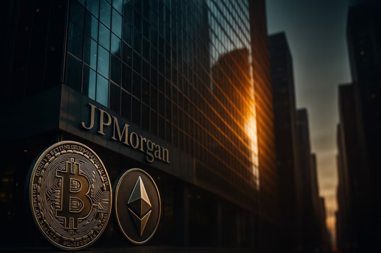 JPモルガンが年内にBTC/ETHを担保に与信開始予定（Bloomberg, 10/24 JST）。要点はLTV40〜60%目安、第三者保管想定、清算条項重視。機関向け先行で与信市場の層が厚くなる見込み。