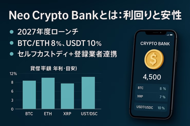 要点＝2027年度公開と年8–10%の貸借料率。注意＝セルフカストディ＋登録業者連携。数値＝10.666BTC取得。2025-10-16 10:00 JST