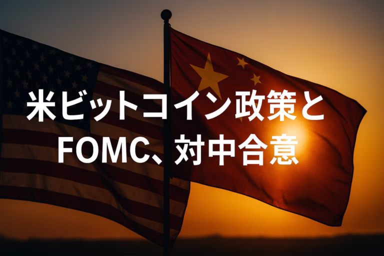 FOMCが0.25pt利下げで3.75–4.00%。M2は9月$22.213Tで過去最高、YoY+4.5%。米財務省×シンガポールは安定通貨活用を評価。制度とフローの交差が焦点（JST 11/01 12:00）。