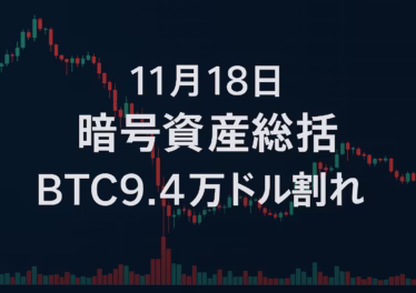 11月18日 ビットコイン$94,000割れ 8 BTC$94,000・ETH$3,100割れ、恐怖貪欲指数10(2025-11-16)。USDCは15分で7.5億枚ミント、Aztec公募と英高院の6万BTC聴聞で需給と政策リスクが同時に意識される状況の整理投稿。