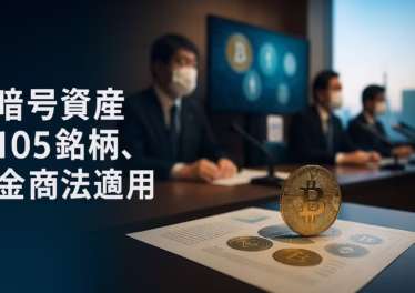 暗号資産105銘柄、金商法適用へ 8 暗号資産105銘柄への金商法適用方針と分離課税20%要望で変わる投資環境の要点を整理。2025-11-16 JST時点の状況イメージ。