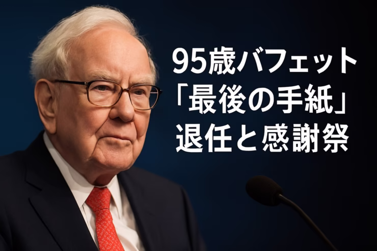 バフェット氏が2025年末にCEO退任、会長継続。B株270万株（約$1.34B）を4財団に寄付。発信は感謝祭レターへ移行。JST 11/11 10:00基準。
