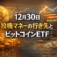 12月30日 投機マネーの行き先とビットコインETF 1 2025-12-30 15:30 JST: BTC ETF週間-$782M流出、銀など貴金属急落、24h清算$268M。予測市場の拡大と2026年規制対応が焦点。