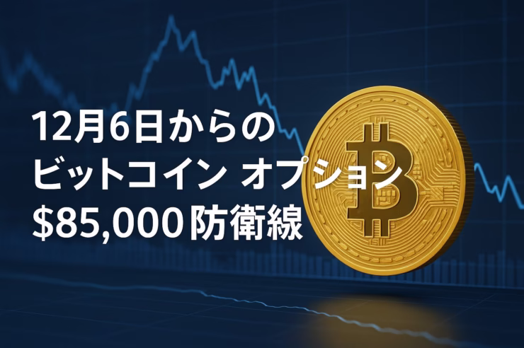 12/26満期BTCオプションはPut $85,000以下に集中しヘッジ需要が鮮明。Strategy社は1週間で10,645BTC買い増し。英FCAは2027年から規制適用へ。年末の流動性低下に注意。
