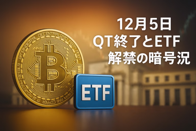 12/5市況：バンガードが仮想通貨ETF解禁、QT終了でBTC9.3万ドル回復。Solanaフィッシングに注意。JST 12/05 12:00