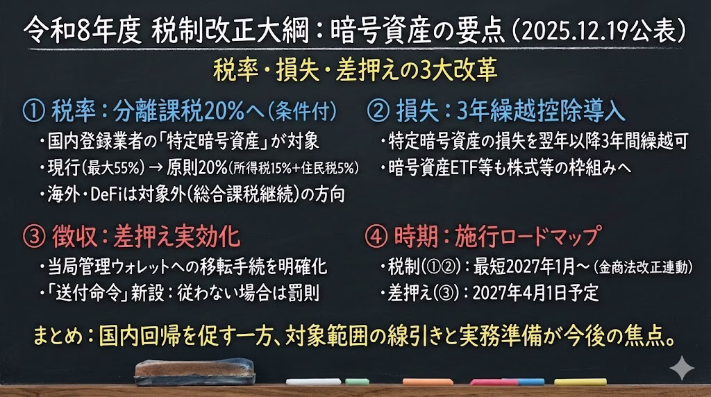 暗号資産分離課税20%へ:令和8年度大綱の要点 2 unnamed 1 11