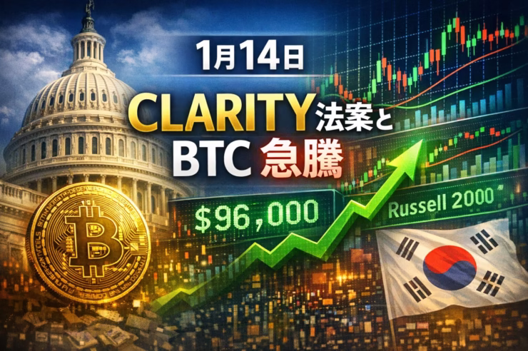 BTC一時$96,000到達、米小型株指数2,600突破、予測市場の利益分岐点分析など、規制と市況の重要データを解説。