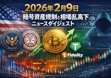 2026/02/09、BTCは一時$60,018まで下落後に$70,000台へ回復。米SEC・CFTCが規制協調を発表し、TetherがAnchorageへ$100M出資するなどインフラ整備が進む。