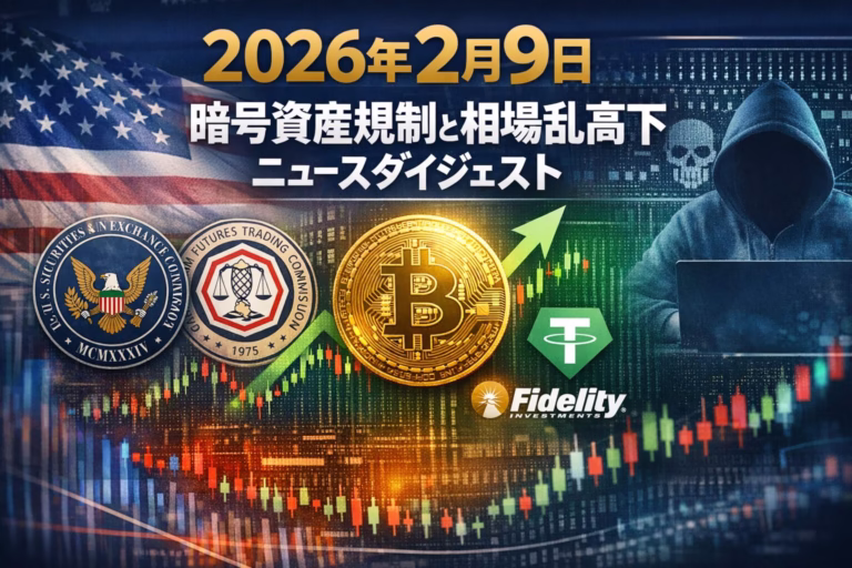 2026/02/09、BTCは一時$60,018まで下落後に$70,000台へ回復。米SEC・CFTCが規制協調を発表し、TetherがAnchorageへ$100M出資するなどインフラ整備が進む。