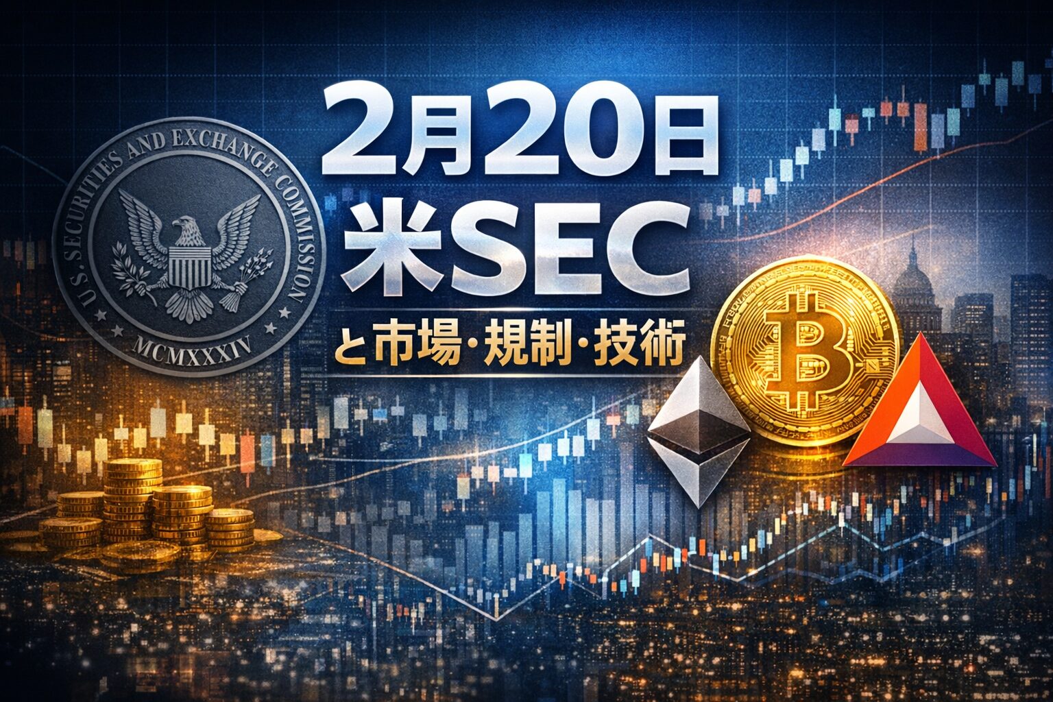 2026年2月20日10:30JST時点の市場動向です。BTCは67,170ドルで推移しています。国内取引所でのBAT取扱い廃止と、米国証券取引委員会の新たな制度的試行の示唆が本日の主な焦点となります。