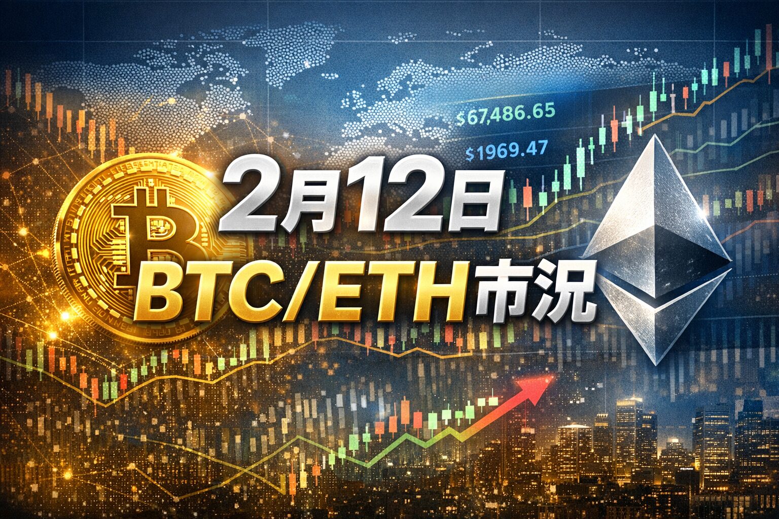 2026年2月12日10:32 JST時点のBTCは67,486ドル。BinanceのSAFU資金BTC転換やBithumb誤配布回収、欧州MiCA規制の移行措置など、取引所と制度の重要動向をまとめた要点。