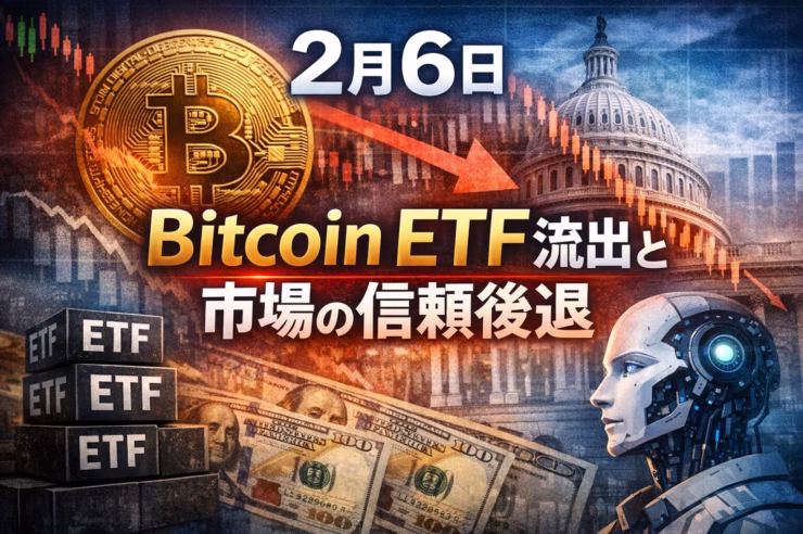 2026年2月6日の市場サマリー。 ・BTCは$72,000割れ、ETF流出が継続 ・米市場構造法案は4月署名の観測 ・Bitfinex信用買いは約77,100BTCと高水準