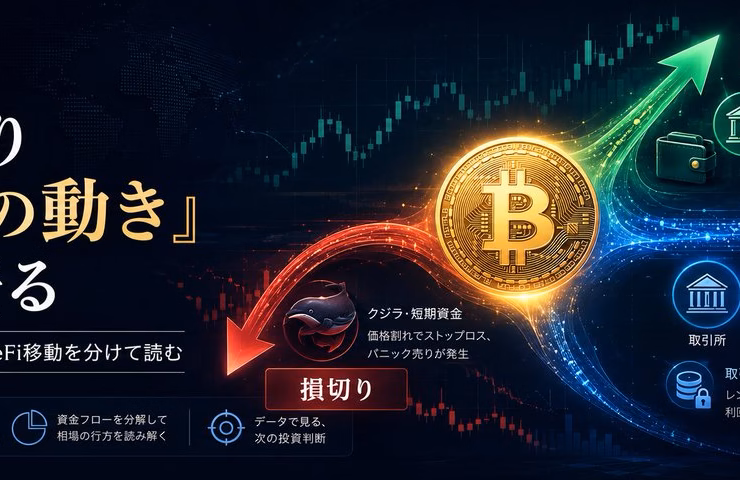BTC、価格より「資金の動き」が物語る——買い増し・損切り・DeFi移動を分けて読む