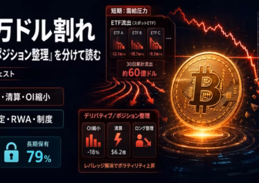 BTCは6万ドル割れ──「ETF流出・供給固定・ポジション整理」を分けて読む（6/27 暗号資産ダイジェスト）