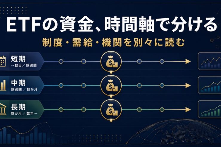 ETF資金を時間軸で分けるアイキャッチ