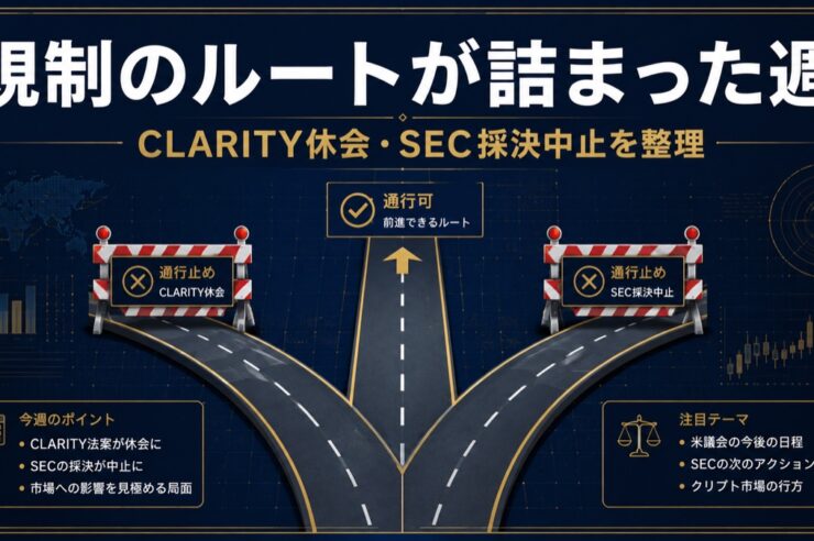 規制ルートの停滞を表すアイキャッチ