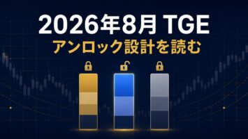 2026年8月のTGEとアンロック設計を表すアイキャッチ画像