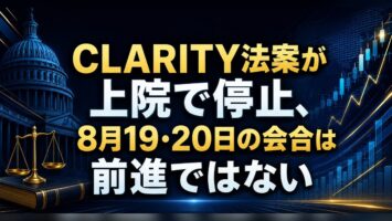 CLARITY法案が上院で停止、8月19・20日の会合は前進ではない 5 CLARITY法案が上院で停止、8月19・20日の会合は前進ではない