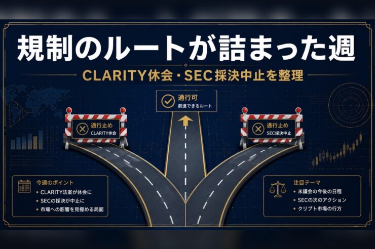 規制ルートの停滞を表すアイキャッチ
