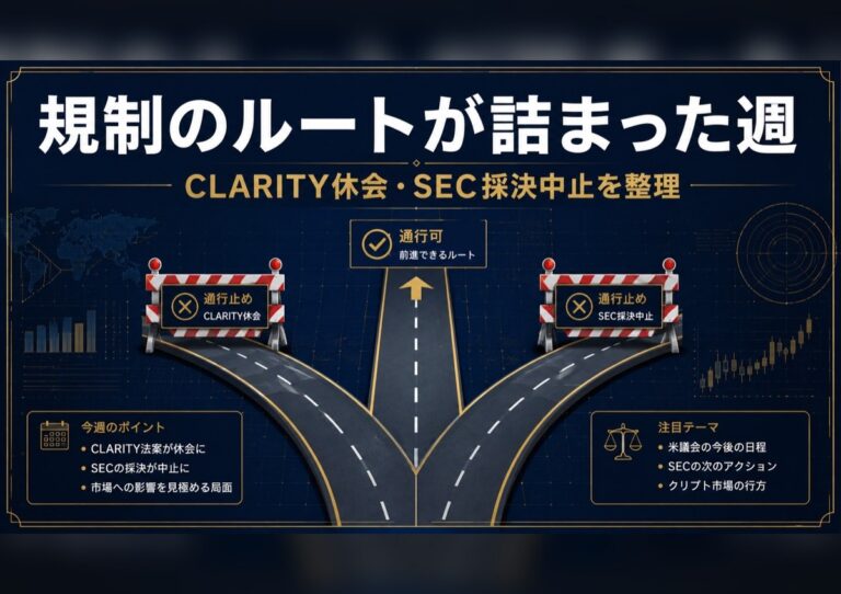 規制ルートの停滞を表すアイキャッチ