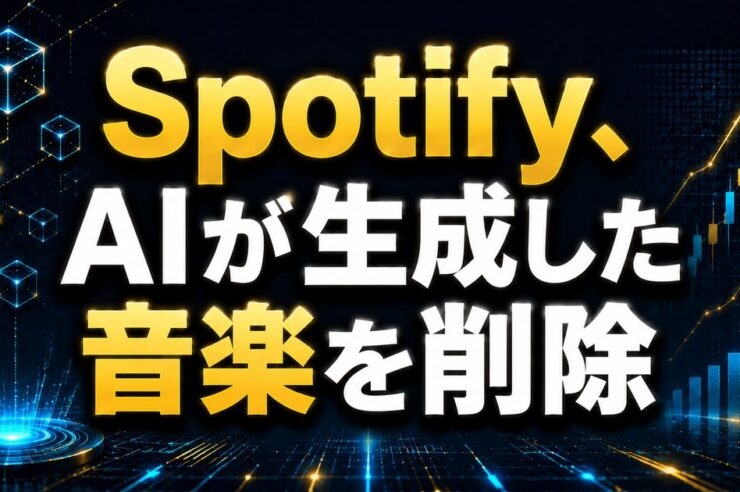 Spotify、AIが生成した音楽を削除