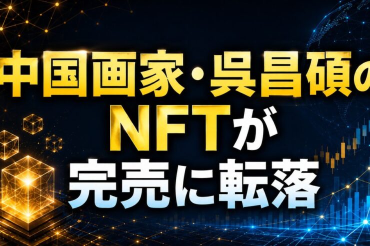 中国画家・呉昌碩のNFTが完売に転落