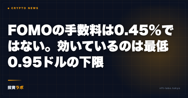 fomo trading fee 095 floor 20260906