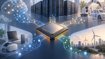 「AI減速=半導体売り」だけでは、9月13日の論点を取り逃がす。 4 半導体とAIサーバーの用途を表すイメージ