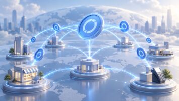 ステーブルコインを利用する決済ネットワークのイメージ