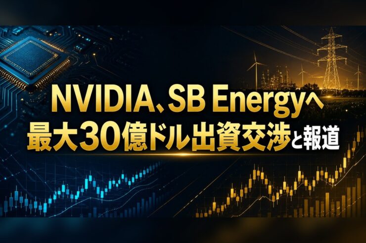 NVIDIA、SB Energyへ最大30億ドル出資交渉と報道